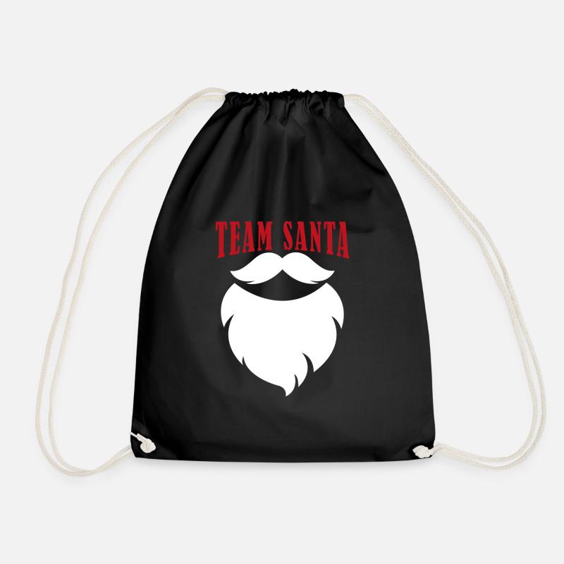 Team Santa accessories - Drawstring Bag - black