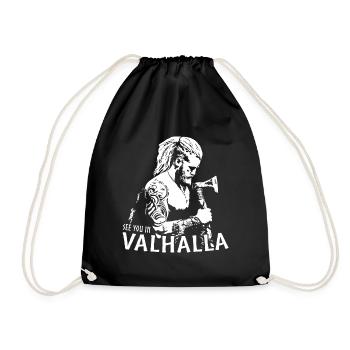 Chemise-cadeau Viking Berserker Odin Valhalla - Sac de sport léger - noir - Devant
