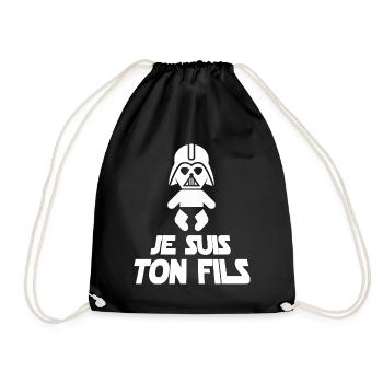 Je suis ton fils - Sac de sport léger - noir - Devant