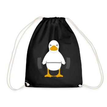 Weightlifting - Drawstring Bag - black - Front