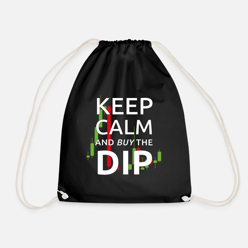 Keep Calm Dip - Turnbeutel - Schwarz