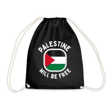 La Palestine gagnera la liberté BLM Paix Gaza Sous - Sac de sport léger - noir - Devant