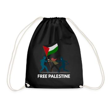 Palestine libre - Sac de sport léger - noir - Devant