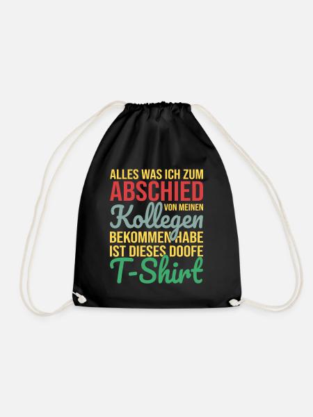 Kollegen Abschied - Turnbeutel - Schwarz