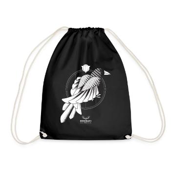 The Crow - Drawstring Bag - black - Front