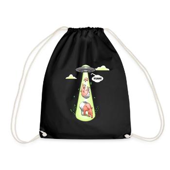 Tapir - up, up and away - Turnbeutel - Schwarz - Vorne