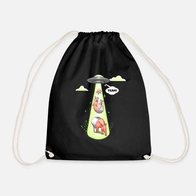 Tapir - up, up and away - Turnbeutel - Schwarz