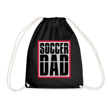 Cool Soccer Dad Logo - Sac de sport léger - noir - Devant