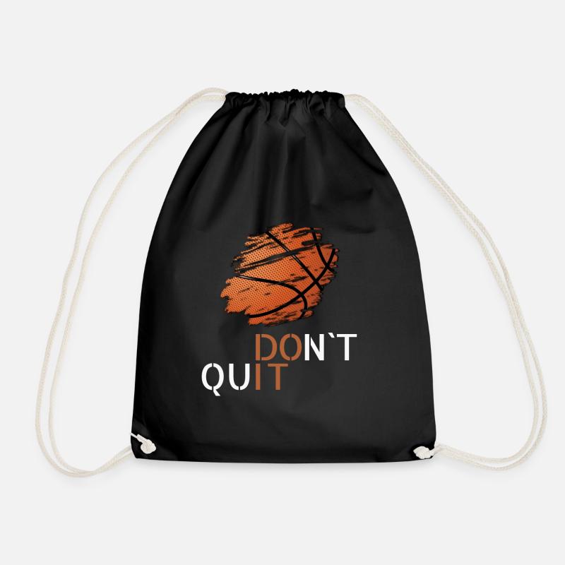 Basketball dont quit - Turnbeutel - Schwarz