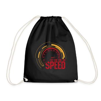 Nous vivons pour la vitesse - Sac de sport léger - noir - Devant