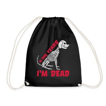in dog years Dead - Turnbeutel - Schwarz - Vorne
