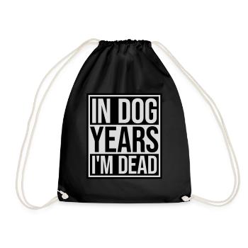 in dog years Dead - Turnbeutel - Schwarz - Vorne