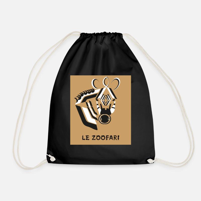 ZOOFARI - Drawstring Bag - black
