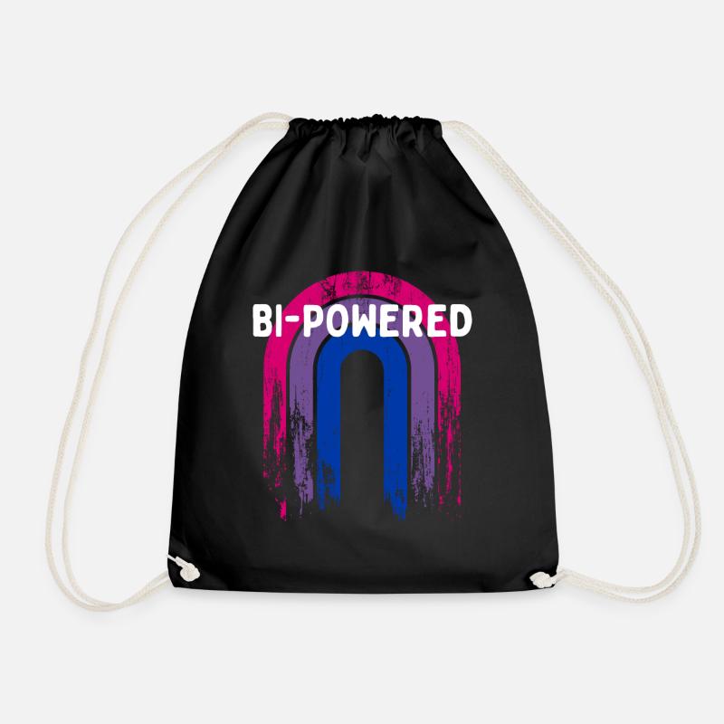 Bi-Powered Bisexual LGBTQ Bi Pride LGBT - Turnbeutel - Schwarz
