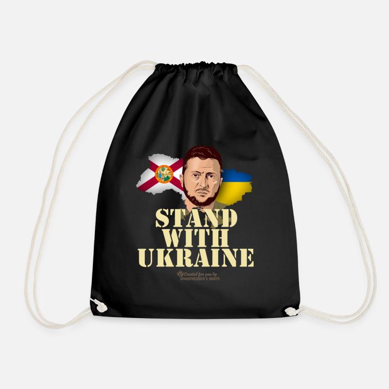 ukraine florida - Turnbeutel - Schwarz