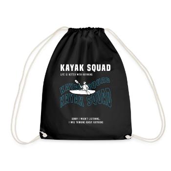 Kayak Squad Ironic Saying Sports nautiques Kayak - Sac de sport léger - noir - Devant
