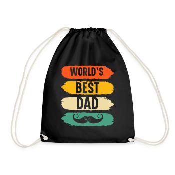 World's best dad original gift father's day - Sac de sport léger - noir - Devant