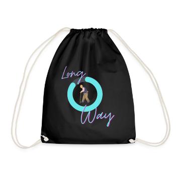Long Way - Turnbeutel - Schwarz - Vorne