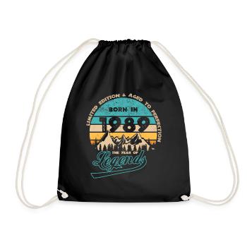 Legends 1989 - Drawstring Bag - black - Front