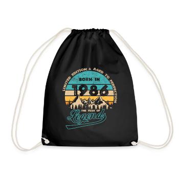 Legends 1986 - Drawstring Bag - black - Front