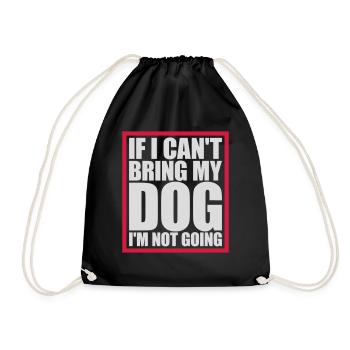 Citation Apportez mon chien - Sac de sport léger - noir - Devant