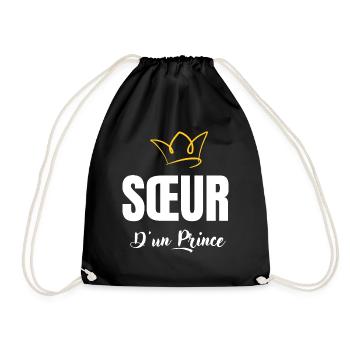 sœur d'un prince - Sac de sport léger - noir - Devant
