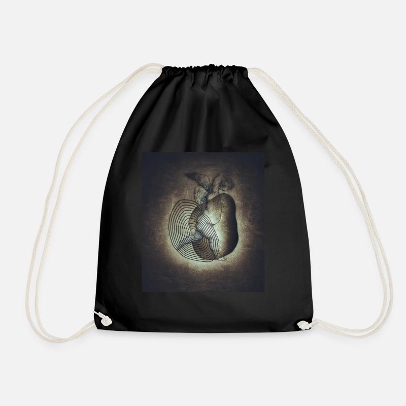 Vintage - Drawstring Bag - black