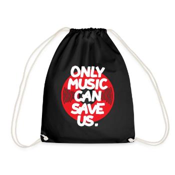 Only Music - Turnbeutel - Schwarz - Vorne