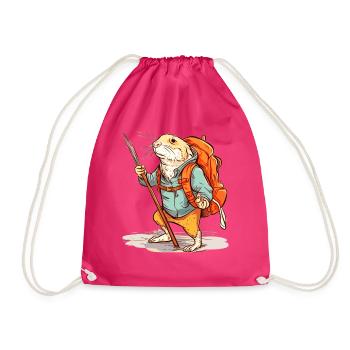 Le rat-taupe errant dans la nature - Sac de sport léger - fuchsia - Devant