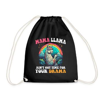 MAMA LLAMA N’A PAS EU LE TEMPS POUR LE DRAME - Sac de sport léger - noir - Devant