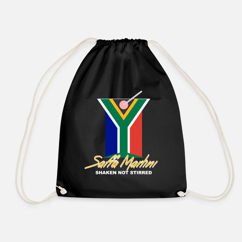 The Saffa Martini - Drawstring Bag - black