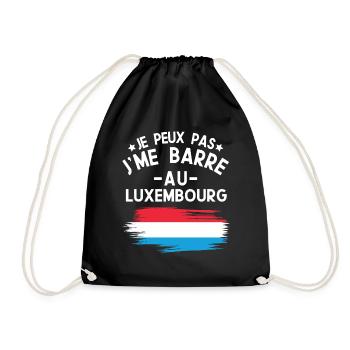 Je Peux Pas J'me Barre Au Luxembourg Vacances - Sac de sport léger - noir - Devant