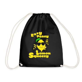 Easy Peasy Lemon Squeeze - Turnbeutel - Schwarz - Vorne
