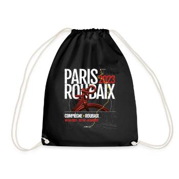 Paris Roubaix Compétition cycliste fans de vélo - Sac de sport léger - noir - Devant