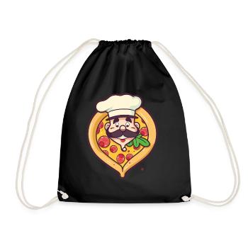 Tranche de paradis Un rêve d’amateur de pizza - Sac de sport léger - noir - Devant