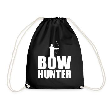Archery Hunting Hunters Shooting Club - Drawstring Bag - black - Front