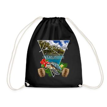 La Réunion Plage Et Paradis Océan indien - Sac de sport léger - noir - Devant