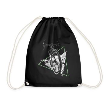 Gravel, VTT, passion vélo, cycliste - Sac de sport léger - noir - Devant