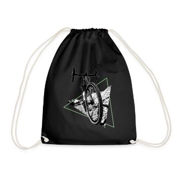Gravel, VTT, passion vélo, cycliste - Sac de sport léger - noir - Devant