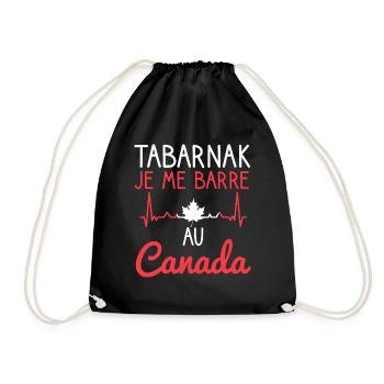 Je peux pas cadeau voyage au canada homme femme - Sac de sport léger - noir - Devant