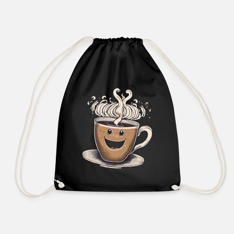 Kaffeebecher - Turnbeutel - Schwarz