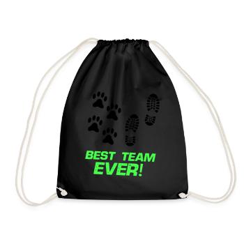 Best Team Ever - Drawstring Bag - black - Front