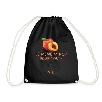 EVG Drôle Le Même Minou pour toute la vie - Sac de sport léger - noir - Devant