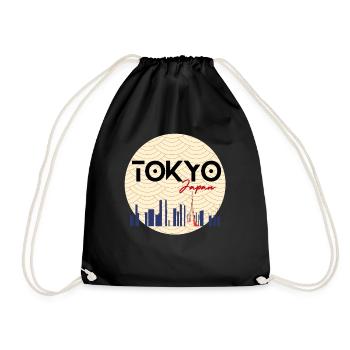 Tokyo city - Drawstring Bag - black - Front