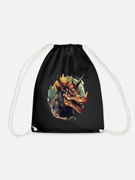 Triceratops - Trice V1 - Turnbeutel - Schwarz