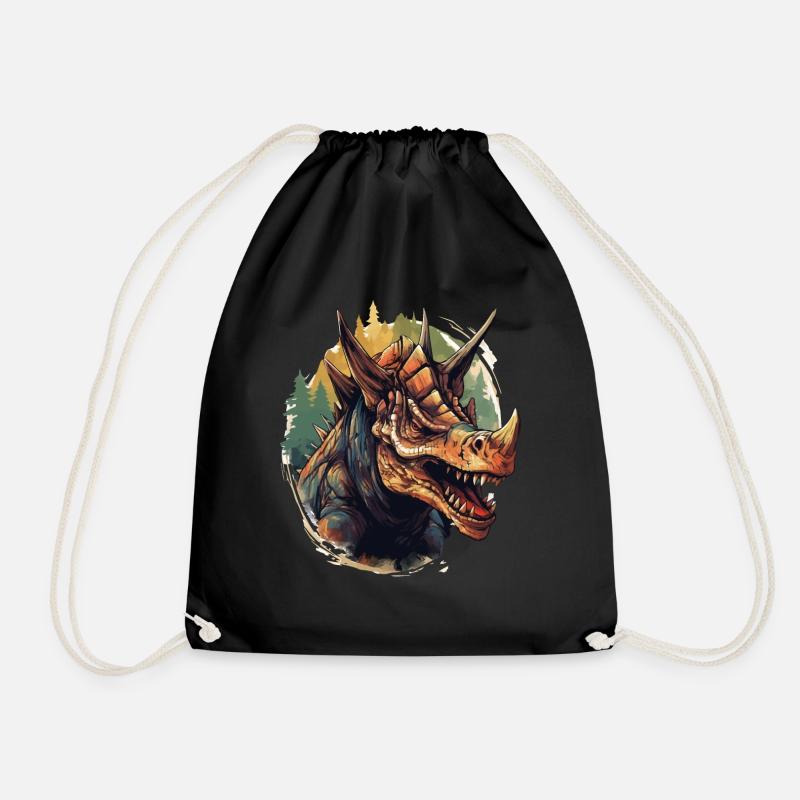 Triceratops - Trice V1 - Turnbeutel - Schwarz