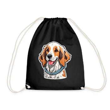 Setter anglais - Sac de sport léger - noir - Devant