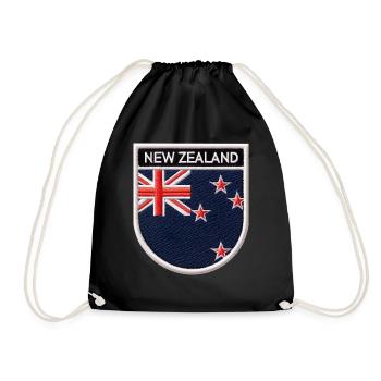 New Zealand Aotearoa Kiwi 14 - Drawstring Bag - black - Front