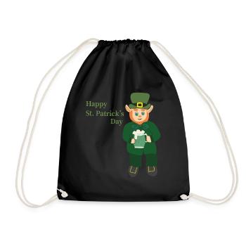 Bonne fête de la Saint-Patrick - Sac de sport léger - noir - Devant