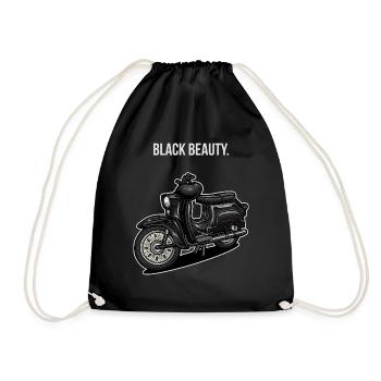 Hirondelle (noire) // Illustration - Sac de sport léger - noir - Devant